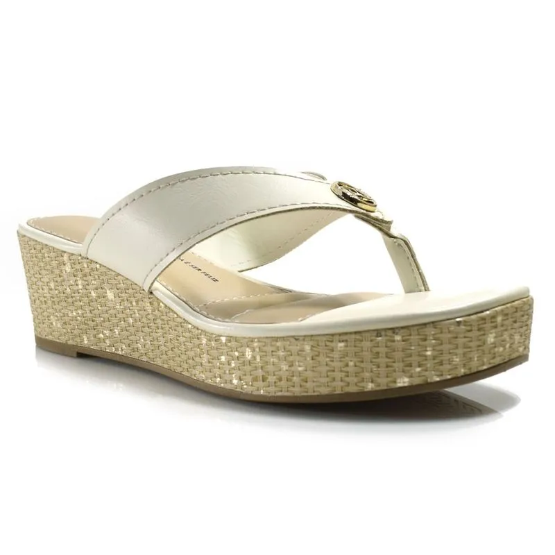 Tamanco Anabela Feminino Dakota Branco Y9812 40