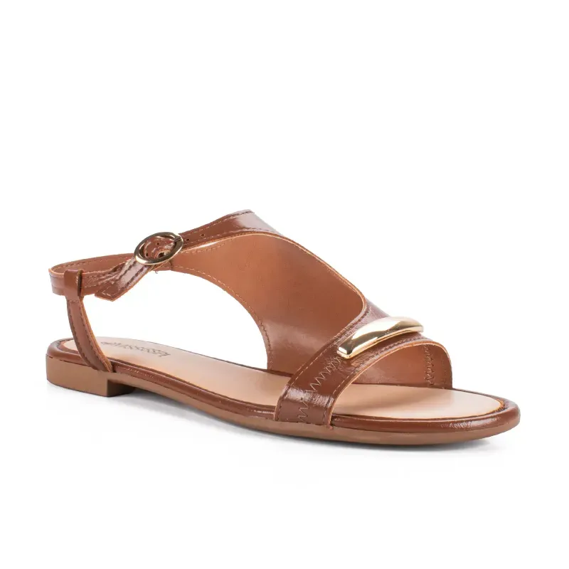 Sandália Mississipi Rasteira Caramelo 39
