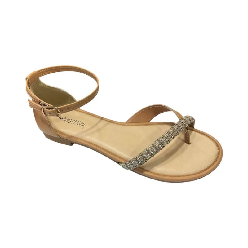 Sandália Feminina Mississipi Bertini Bege MF822 36 / Bege