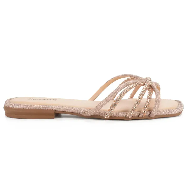 Rasteira Mississipi Feminina Salmão 40