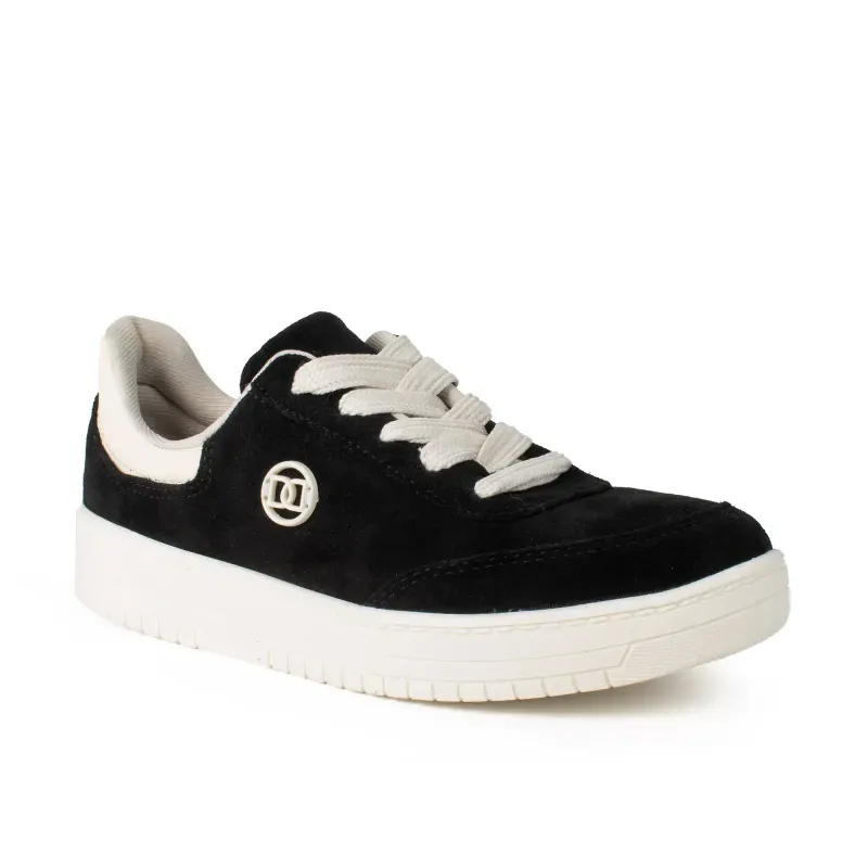 Tênis Dakota Casual em Couro Preto 34