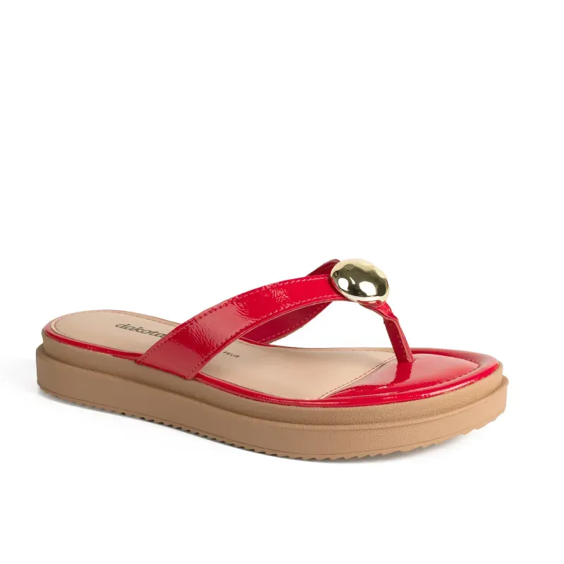 Tamanco Dakota Flatform Vermelho 37