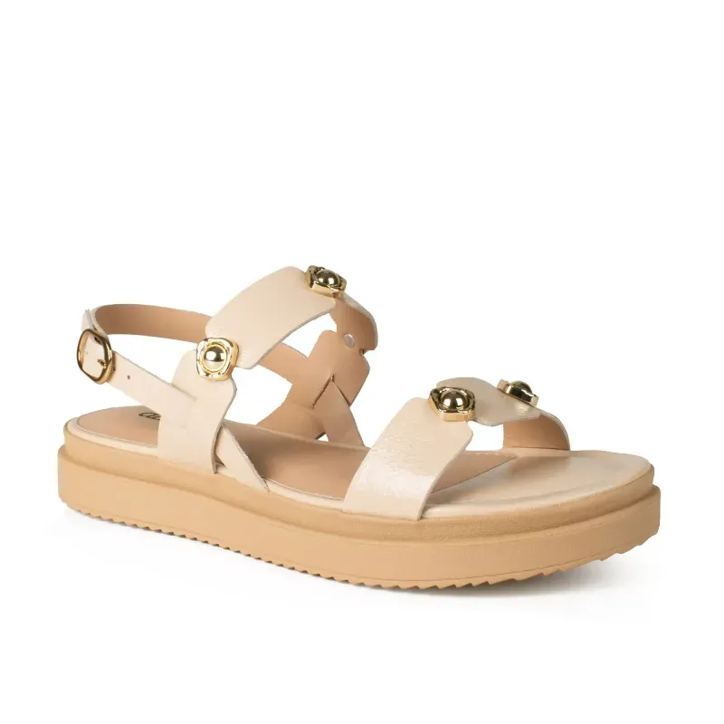 Sandália Dakota Flatform Bege 39