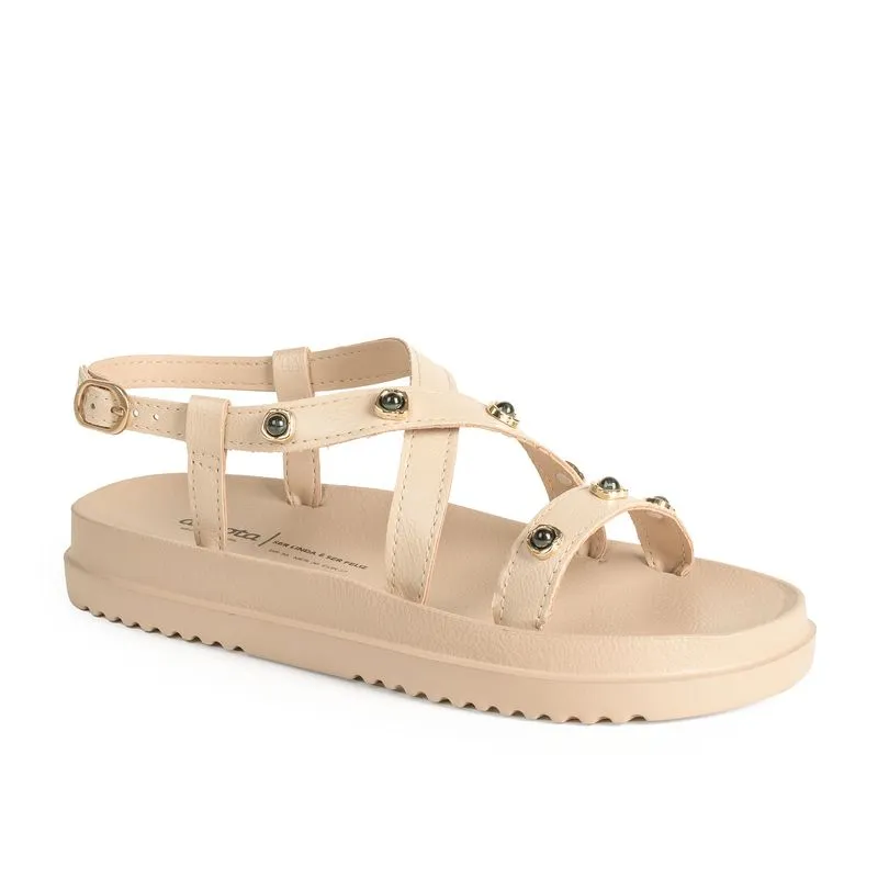 Sandália Dakota Flatform Bege 39