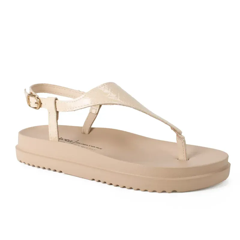 Sandália Dakota Flatform Bege 37