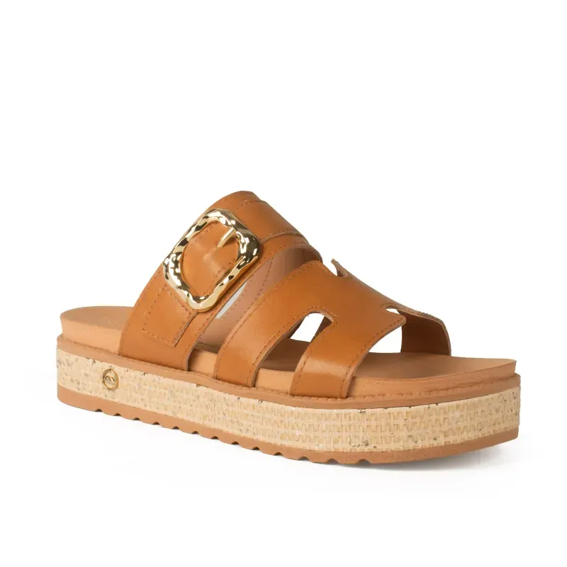 Slide Dakota Flatform Caramelo 34