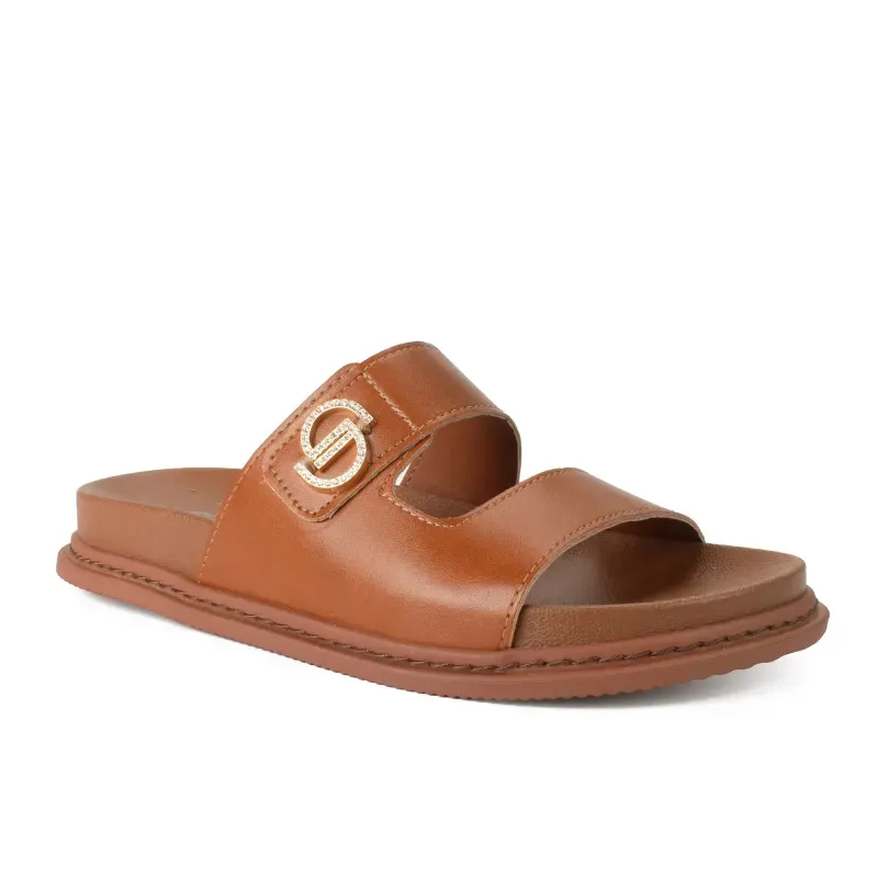 Slide Dakota Flatform Caramelo 38