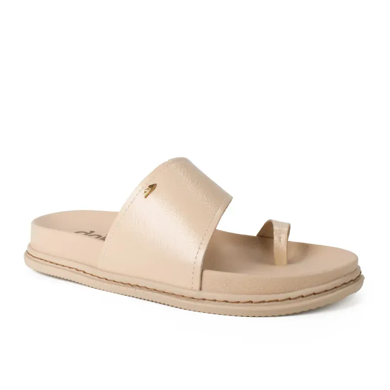 Slide Dakota Flatform Bege 37