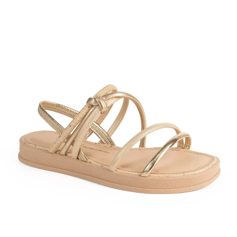 Sandália Dakota Flatform Metalizada 36