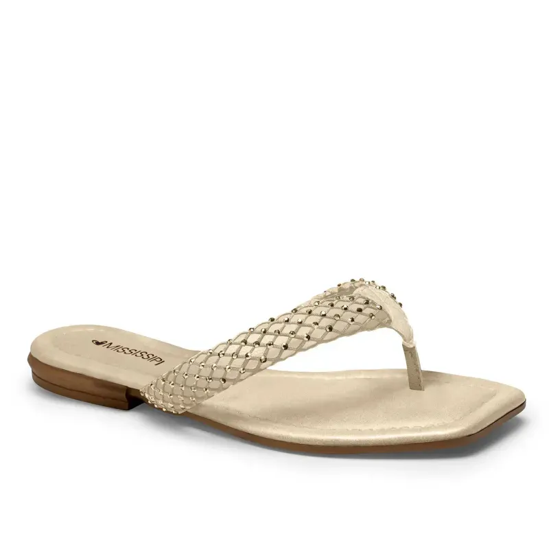 Chinelo Mississipi Bege 38