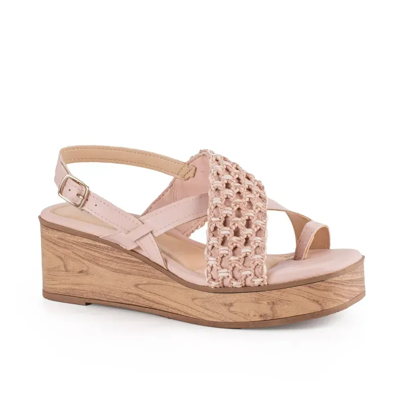 Sandália Mississipi Anabela Rosa 36
