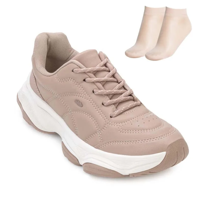 Tênis Dakota CA Casual e Meia DT25-D0732 38 / Caramelo