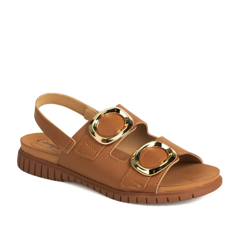 Sandália Campesí Flatform Caramelo 37