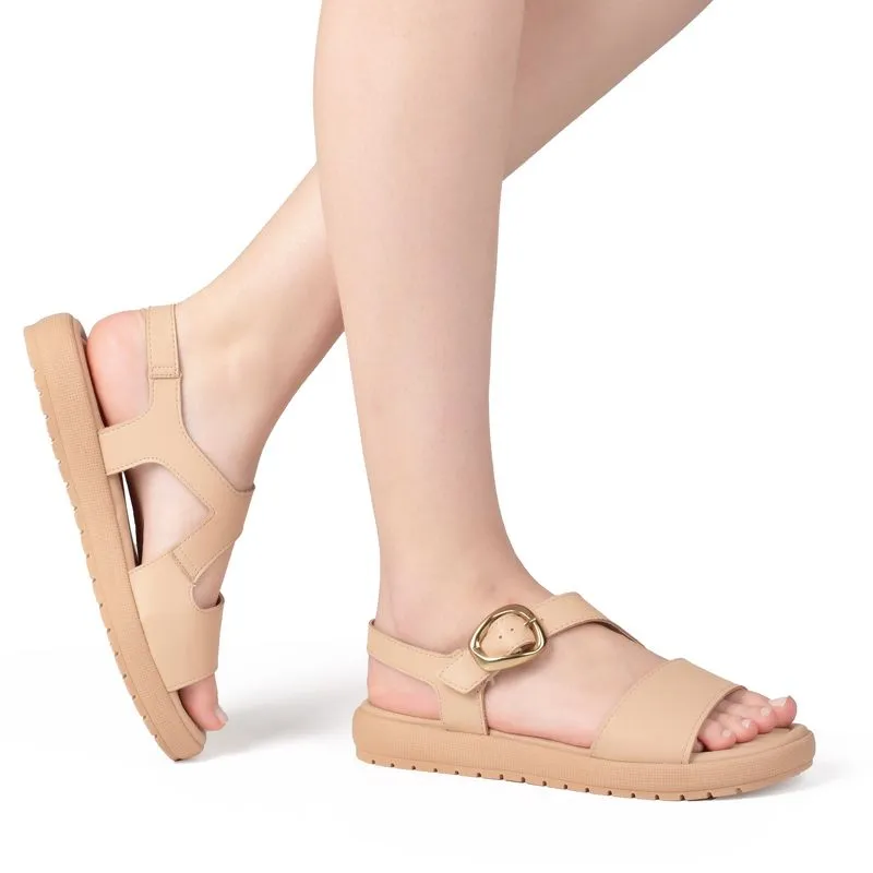Sandália Campesí Flatform Bege 38