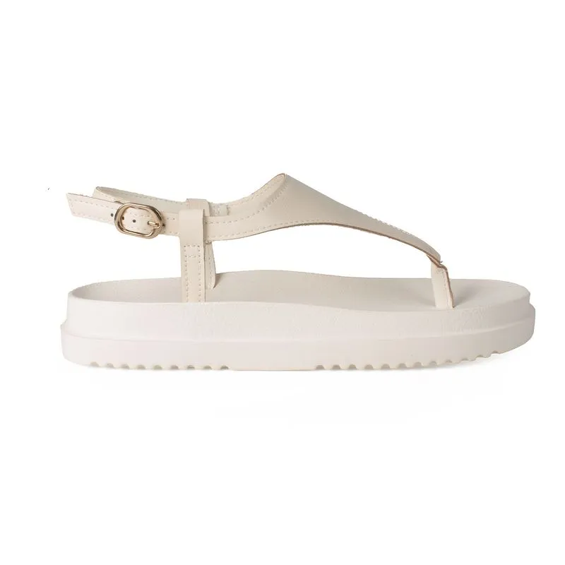 Sandália Dakota Flatform Bege 36