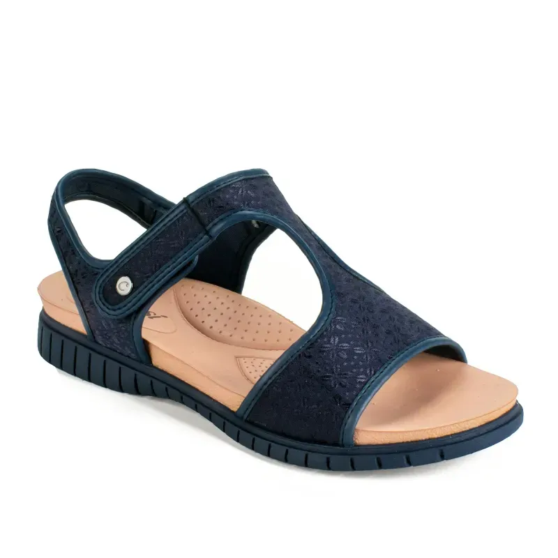 Sandália Campesí Flatform Azul Marinho 36
