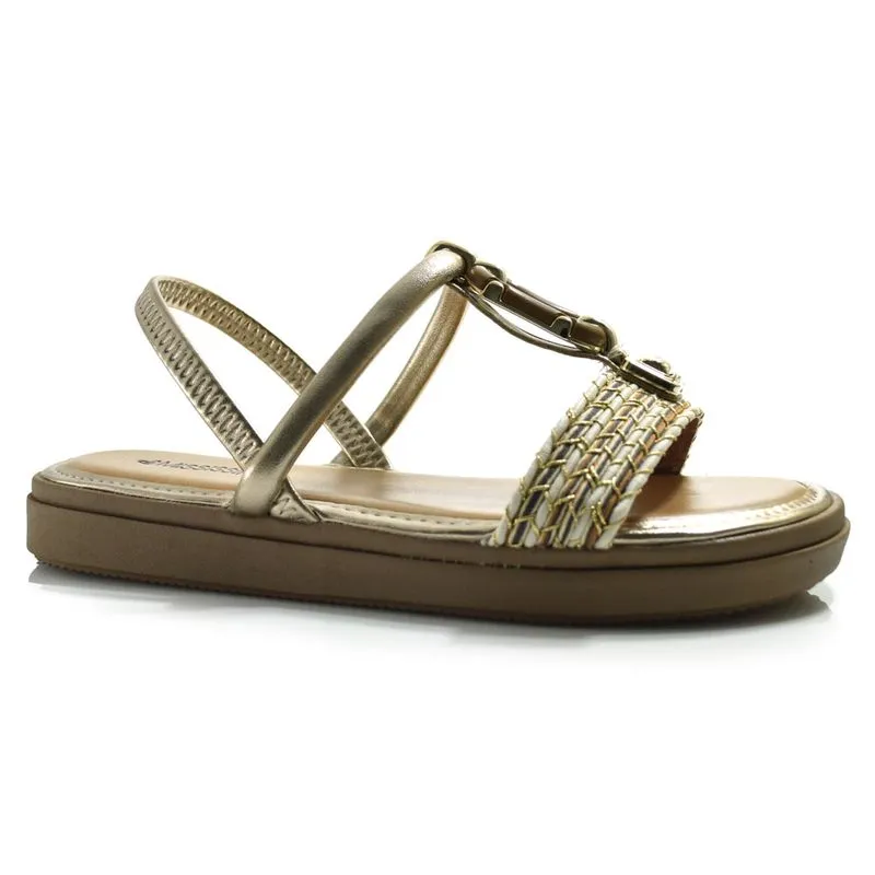 Papete Feminina Mississipi Dourado J0061 33