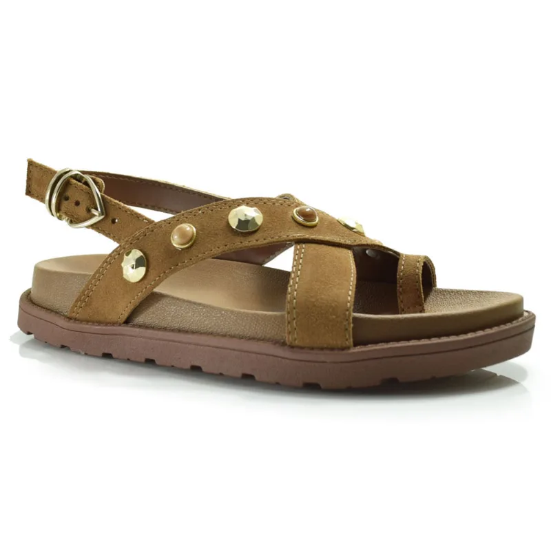 Papete de Couro Feminina Tanara Marrom T9214 35