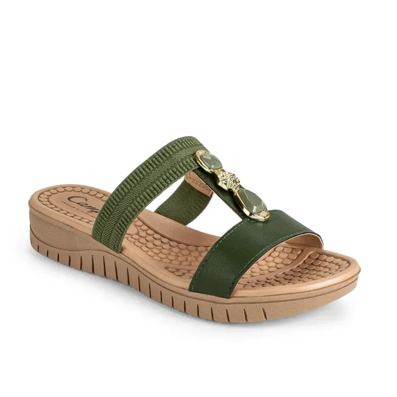 Tamanco Campesí Flatform Verde 38