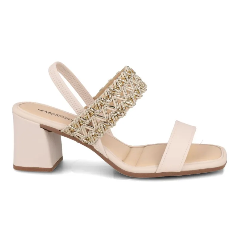 Tamanco Mississipi Latte Bertini Off White Feminino 36