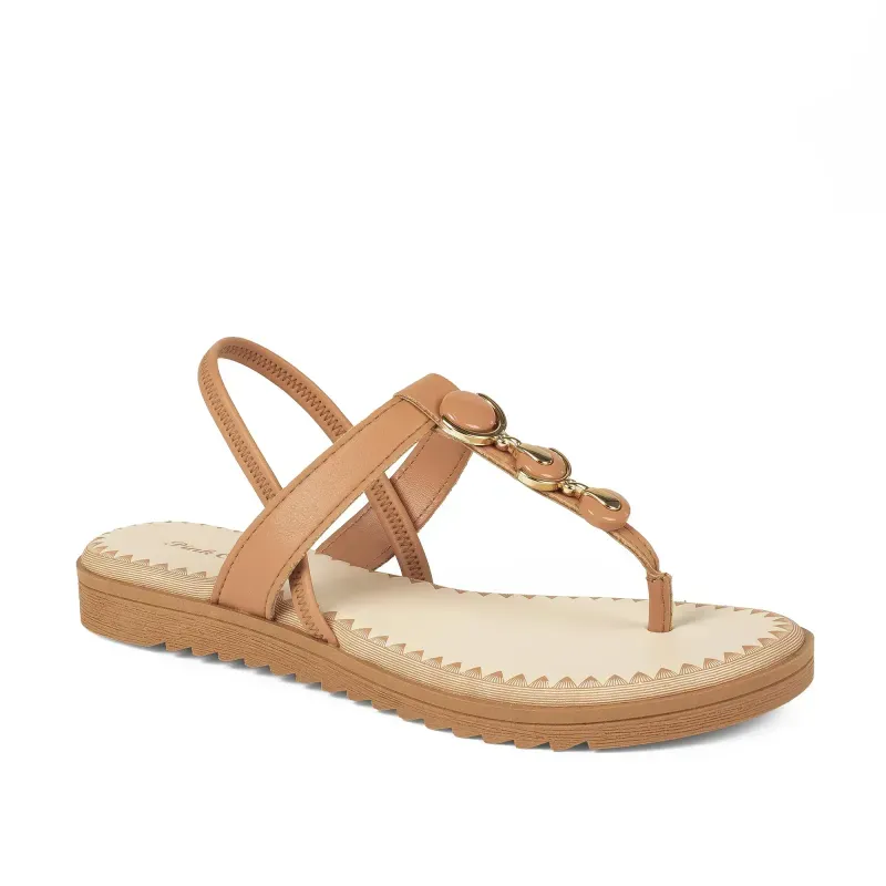 Sandália Pink Cats Infantil Flatform Marrom 36