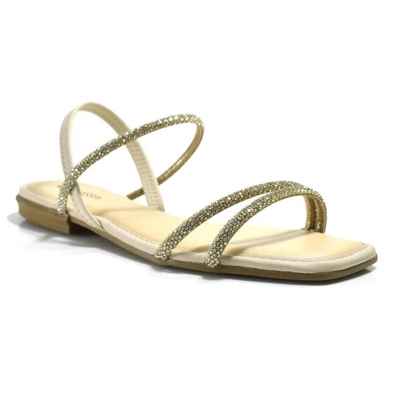 Sandália Rasteira Feminina Mississipi Off White J0664 35