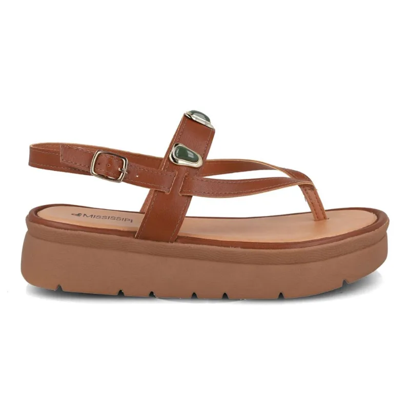 Sandália Mississipi Flatform Tabaco Feminino 39