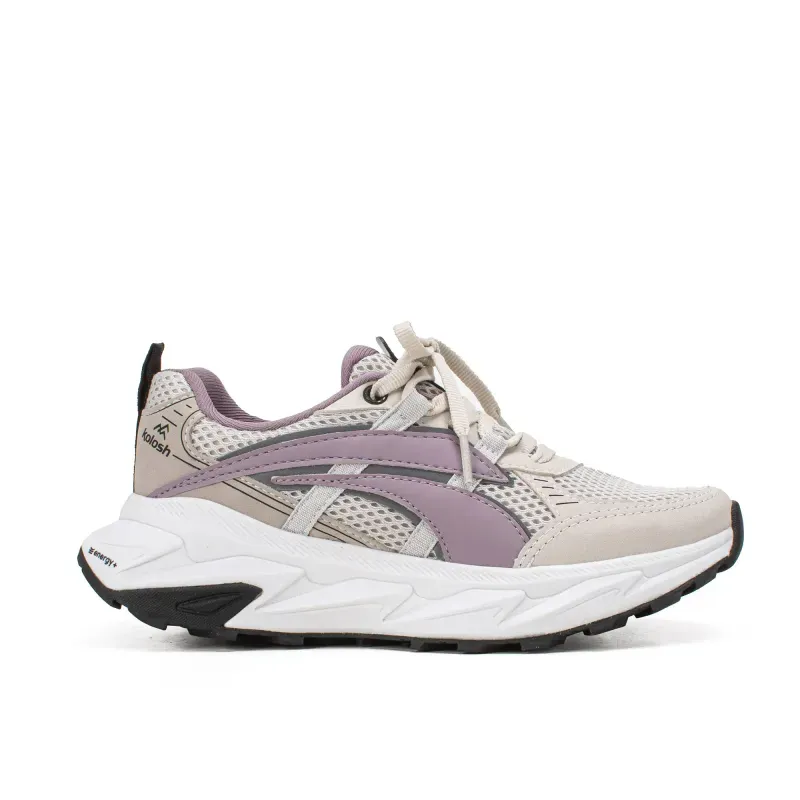 Tênis Kolosh Trail Esportivo Feminino Cinza e Lilás 36