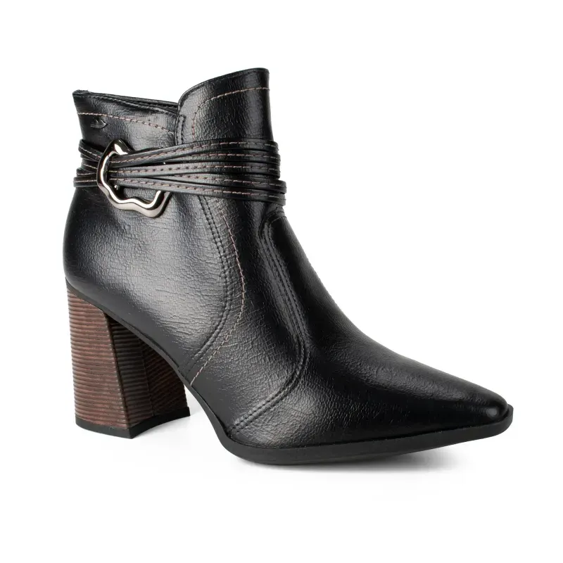 Bota Dakota Ankle Boot Feminina Preta 34