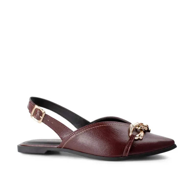 Sapatilha Dakota Slingback Feminina Bordô 37