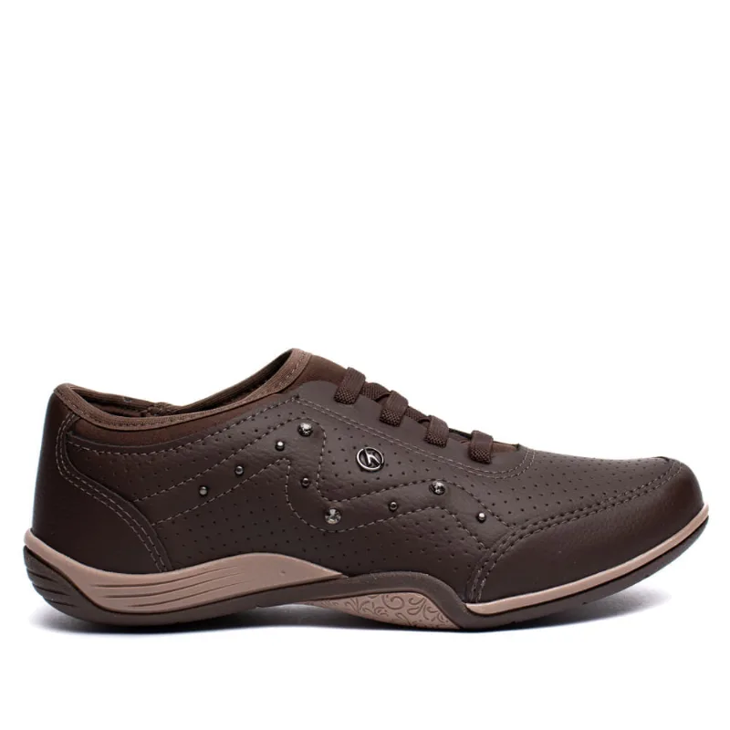 Tênis Feminino Kolosh Hades Calce Fácil Casual Marrom - 37