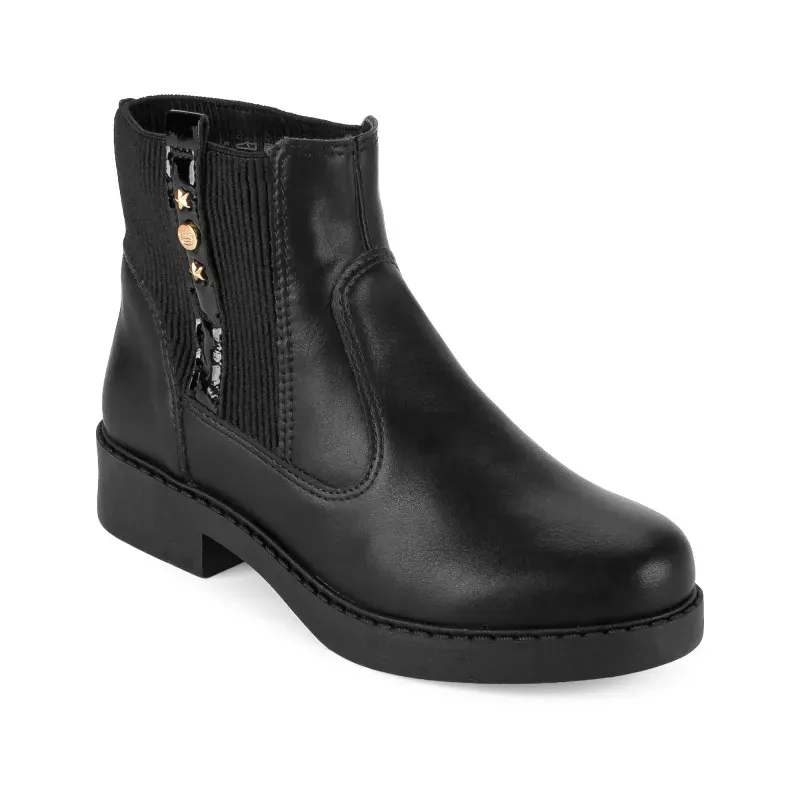 Bota Pink Cats Cano Baixo Infantil Feminina Preto 30