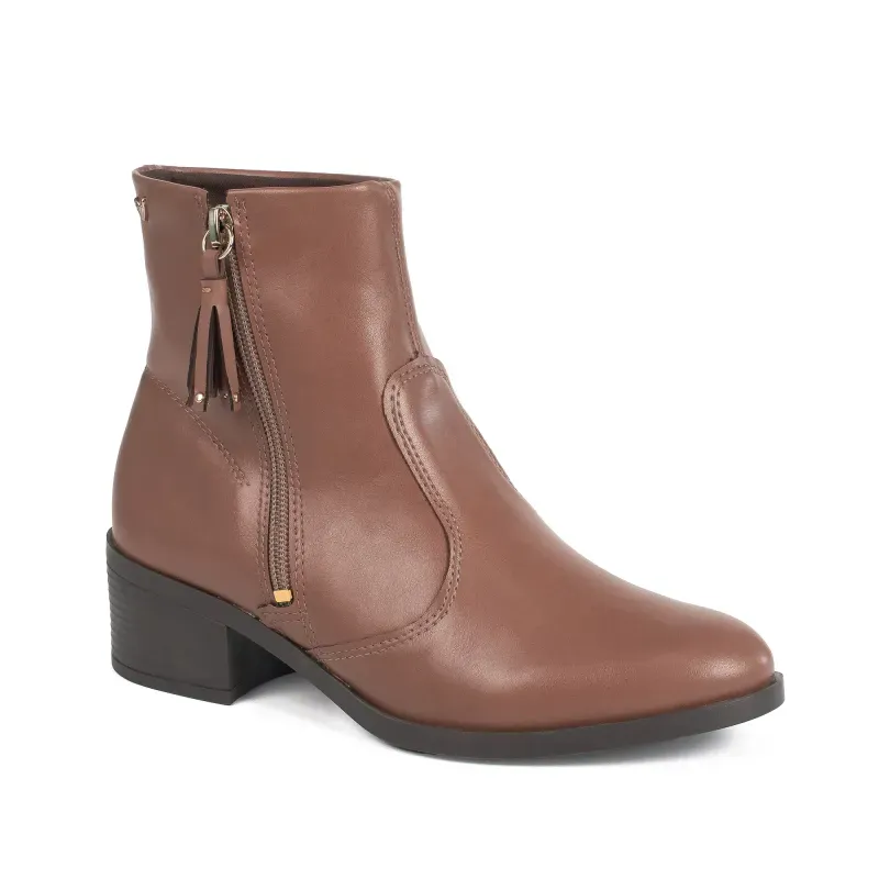 Bota Mississipi Feminina Cano Curto Marrom 35