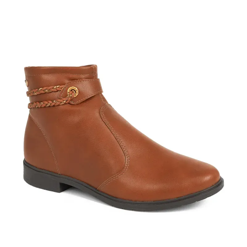 Bota Mississipi Cano Curto Feminina Caramelo 38
