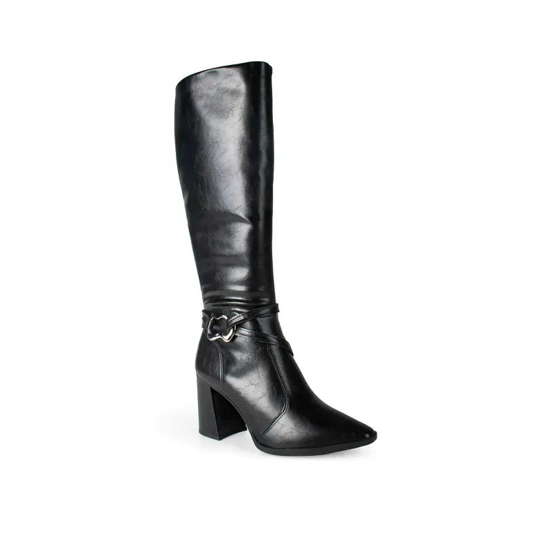 Bota Dakota de Cano Longo Preta 33