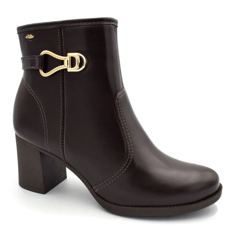 Coturno de Salto Bloco Feminino Dakota Marrom D2193 34