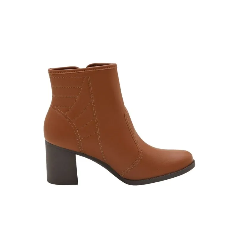 Bota Feminina Dakota Cano Médio Salto Bloco Marrom 34 / ALMERIA-MASCAVO