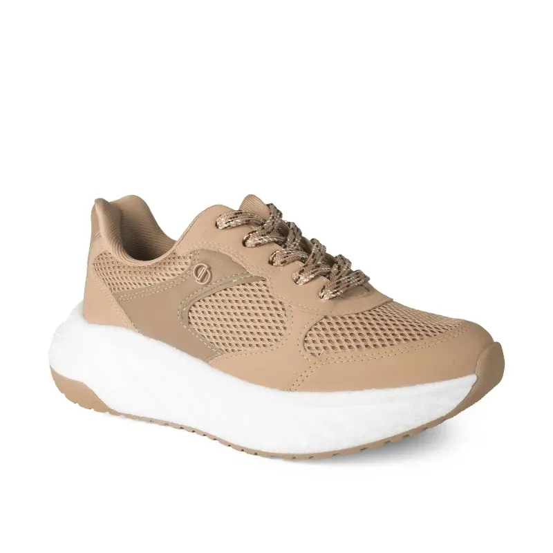 Tênis Dakota Sneaker Feminino Urbano Marrom Claro 34