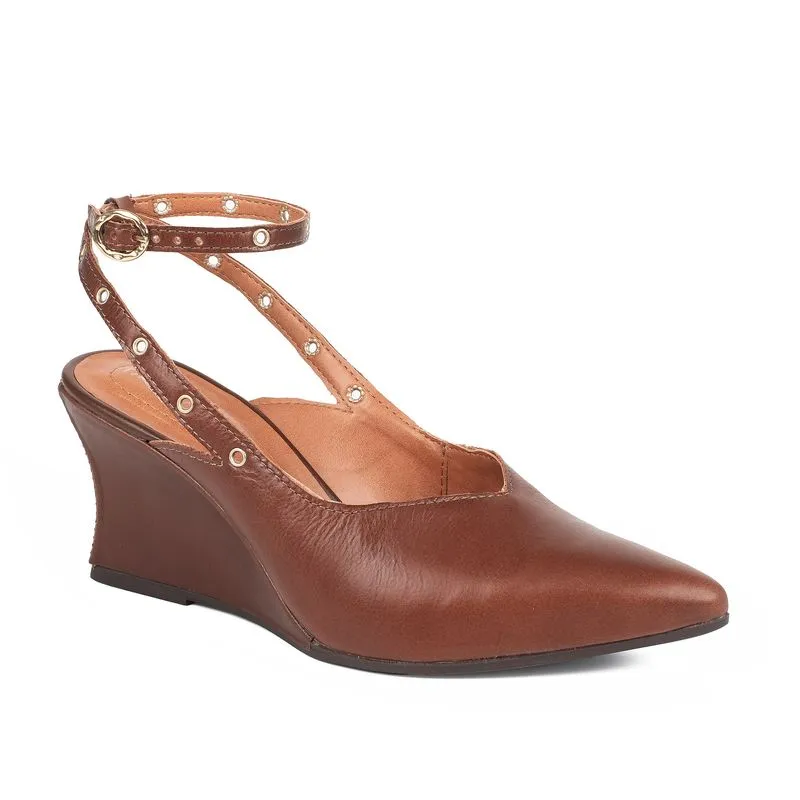Scarpin Tanara Slingback Feminino Marrom 37