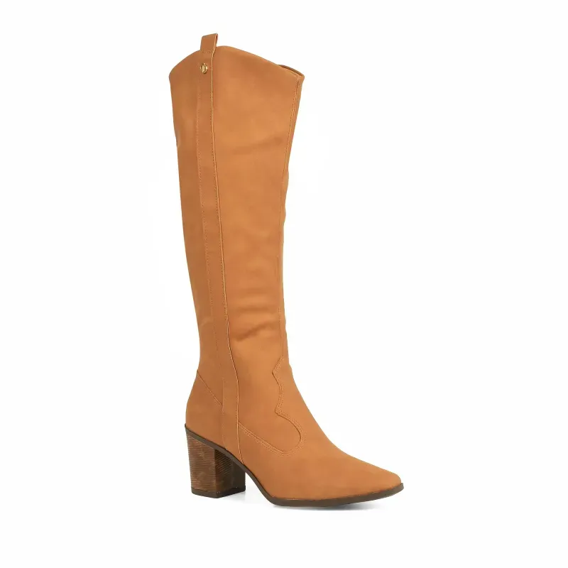 Bota Dakota Cano Longo Feminina Caramelo 34