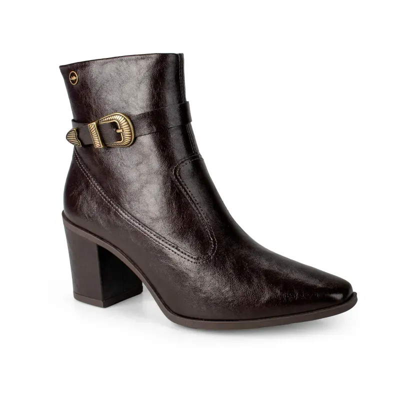 Bota Dakota Cano Curto Feminina Café 36