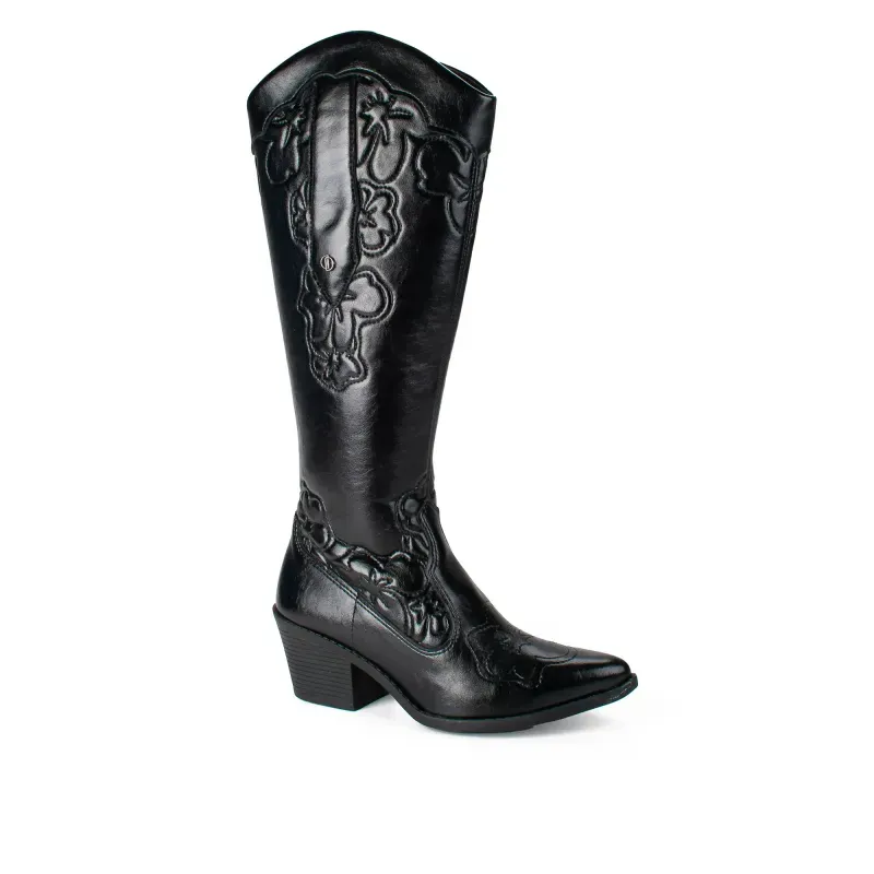 Bota Dakota Western Feminina Cano Longo Preta 37
