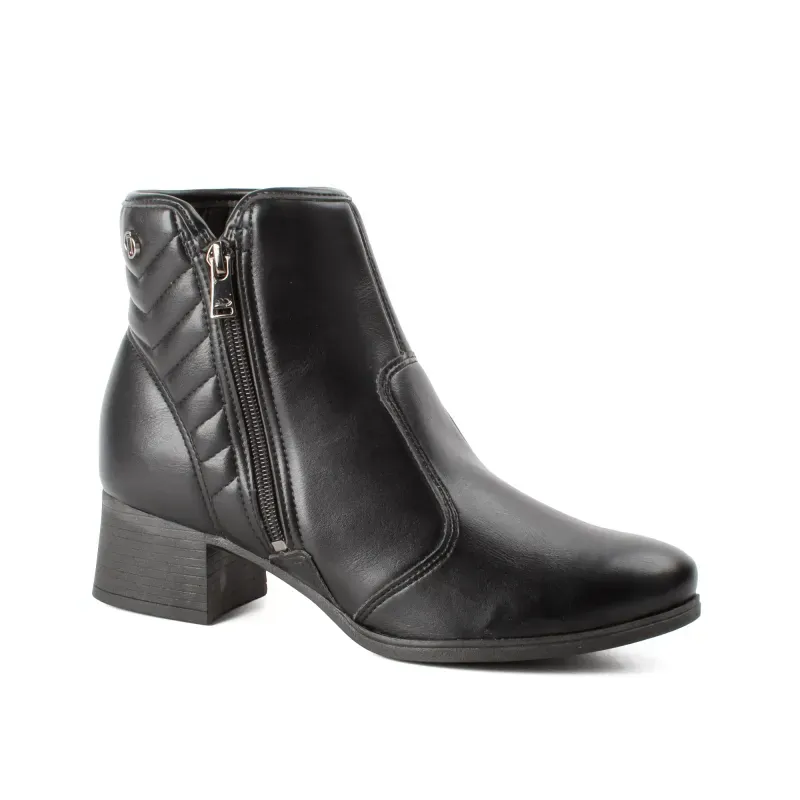 Bota Ankle Boot Dakota Vertuo Feminina Preta 40