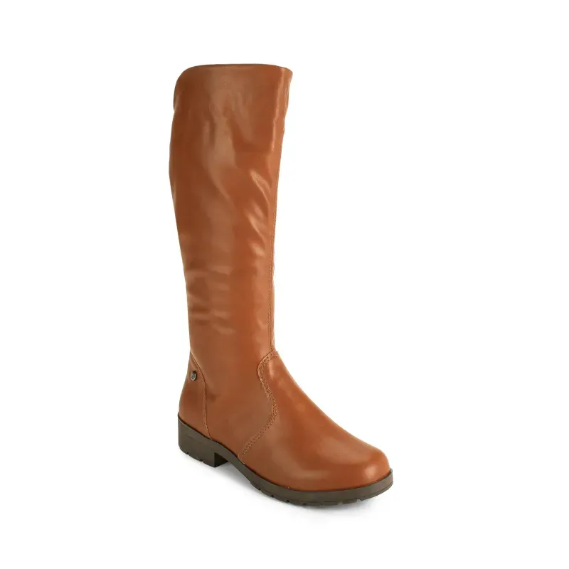 Bota Pink Cats Cano Longo Berteli Feminina Castanho 31
