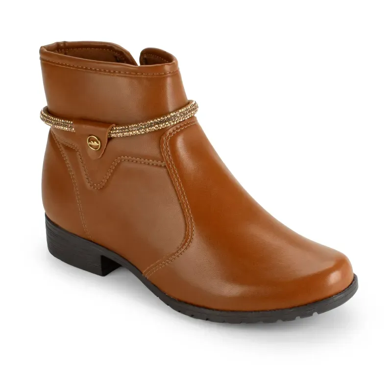 Bota Dakota de Cano Curto Caramelo 40