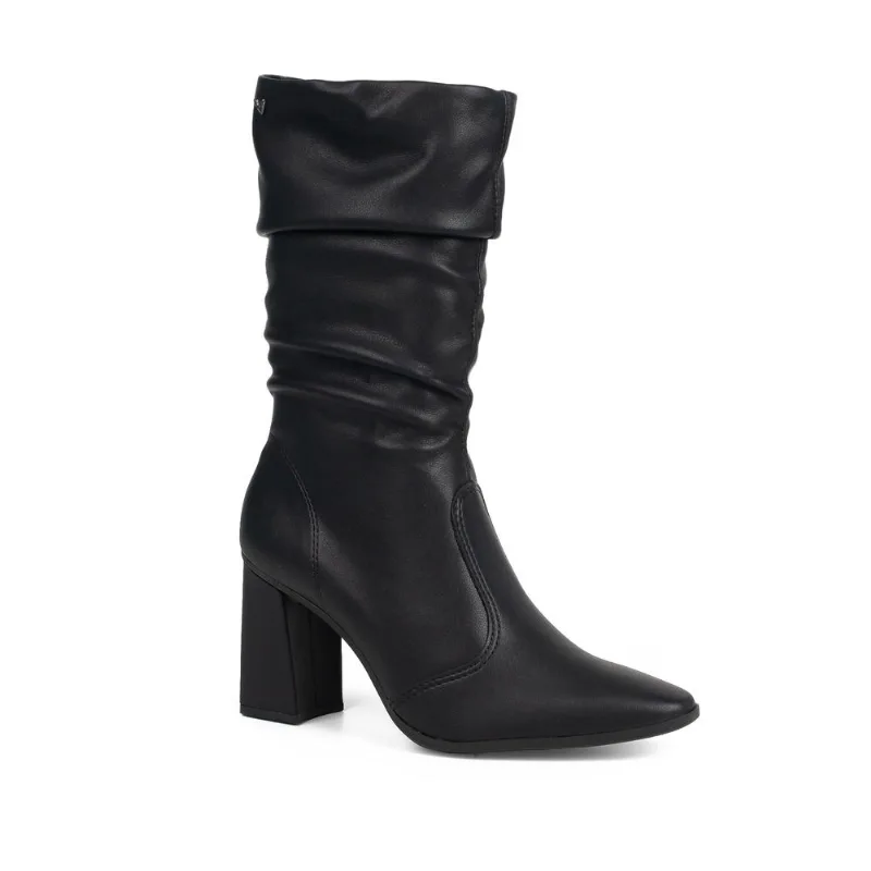 Bota Mississipi Bico Fino Salto Bloco Feminina Preta 33