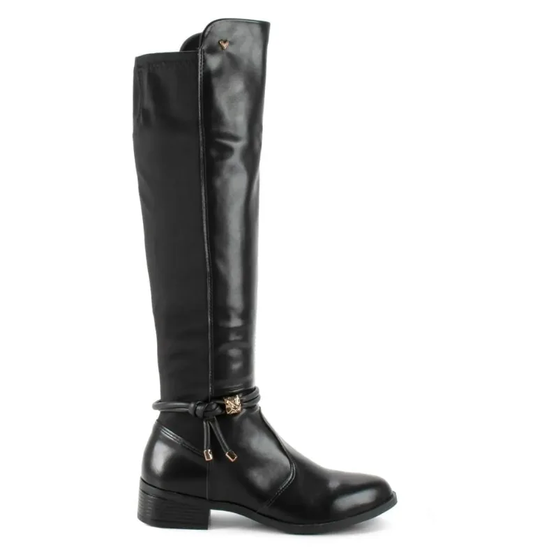 Bota Mississipi Cano Alto Feminina Preta 34