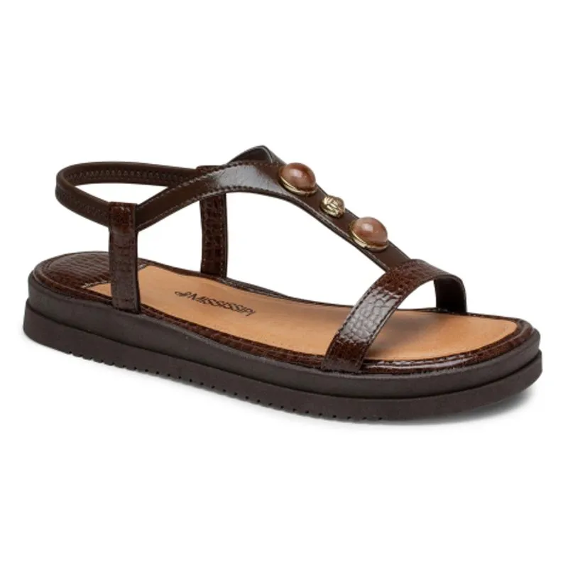 Sandália Mississipi Marrom Cacau Flatform 36
