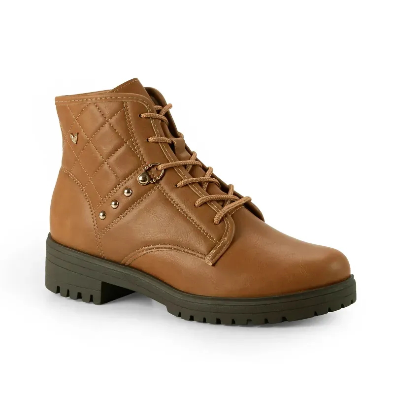 Bota Coturno Mississipi Feminina Caramelo Cadarço Urbano 38