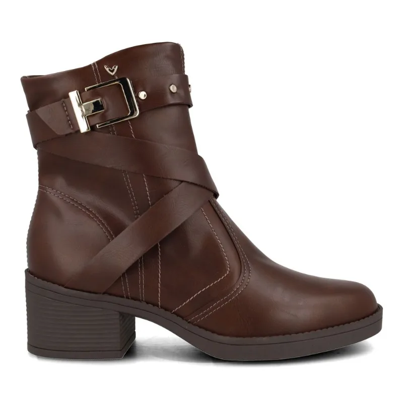 Bota Mississipi Cano Curto Feminina Marrom Cacau 39